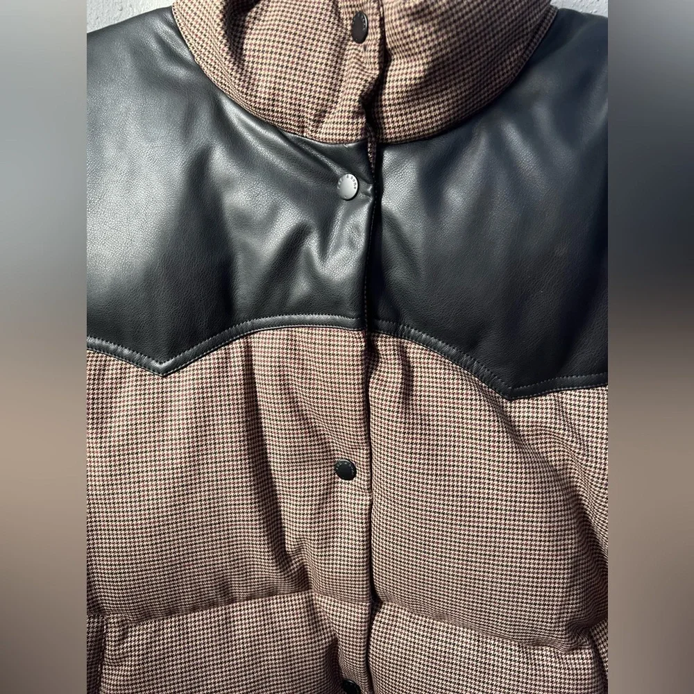 New RAG & BONE Cal Plaid Puffer Jacket Size XL - Picture 4 of 9